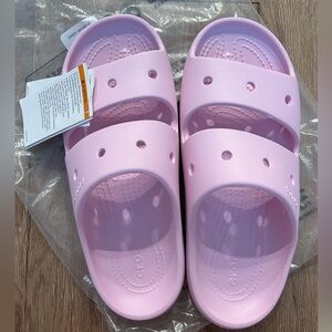 Croc Ballerina Pink Sandals